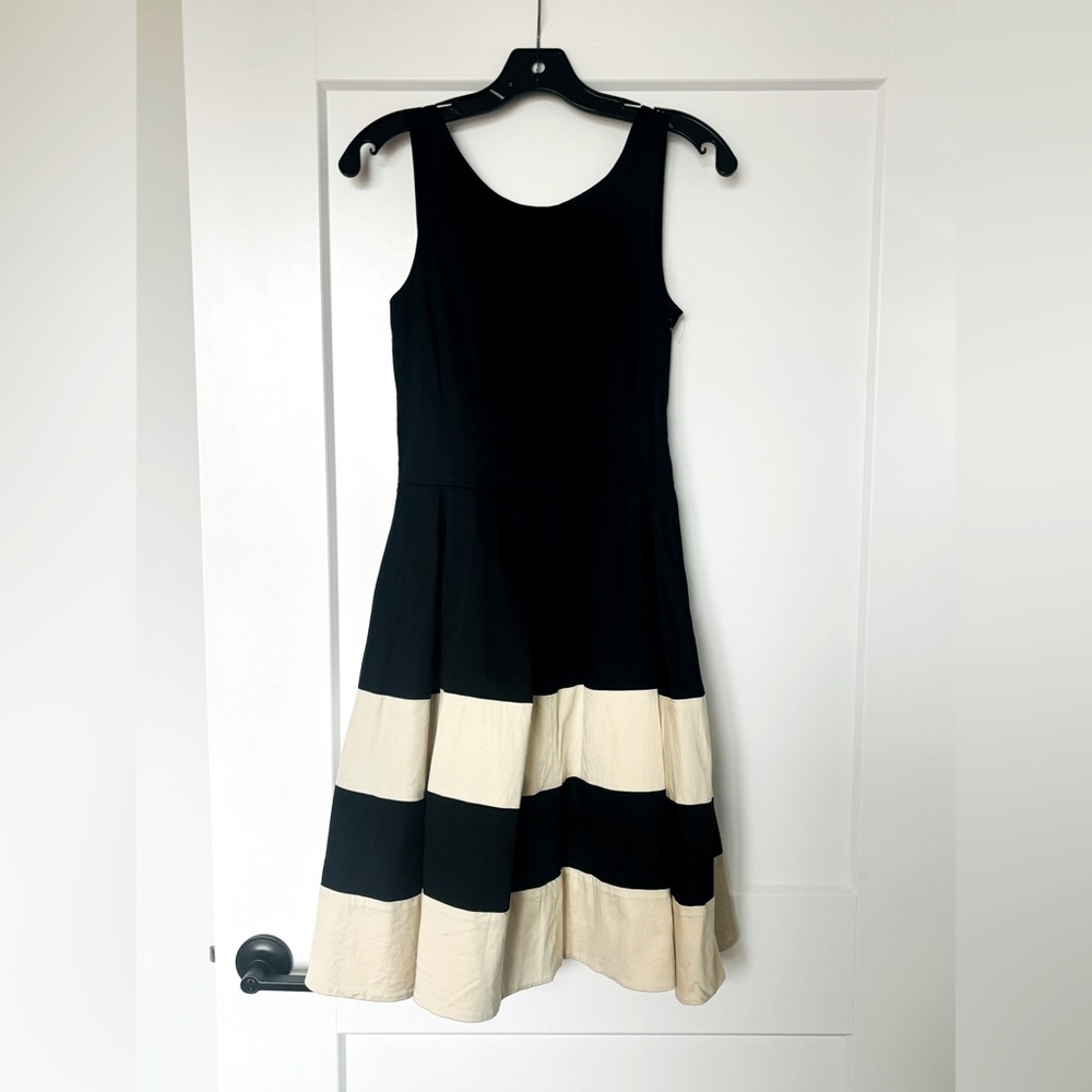 Kate Spade black and tan party dress size 4